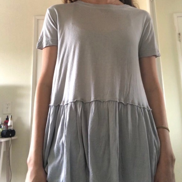 Blue Flowy Tee - Picture 2 of 3